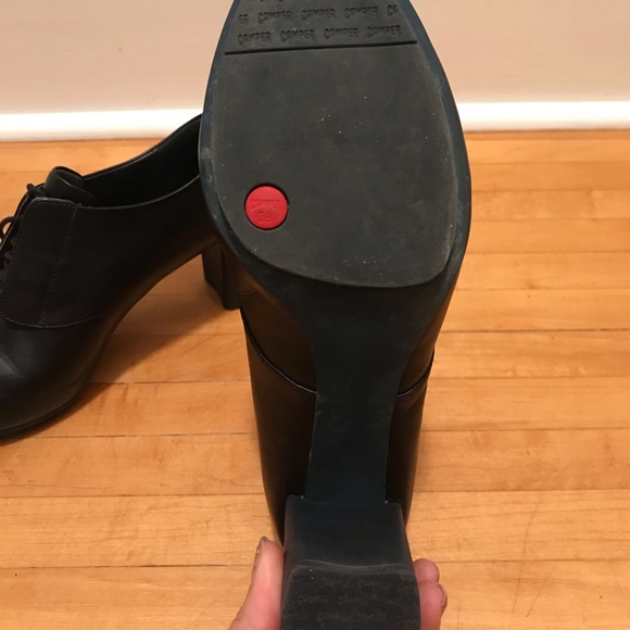 Camper Myriam Lace Up Ankle Boot, Black - Picture 3 of 5